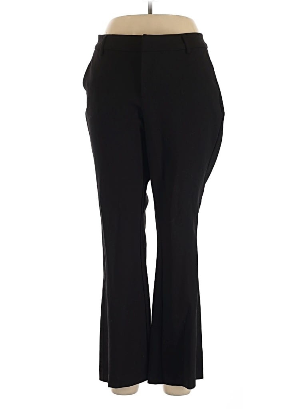 Liverpool Black Stretch Boot-Cut Pants